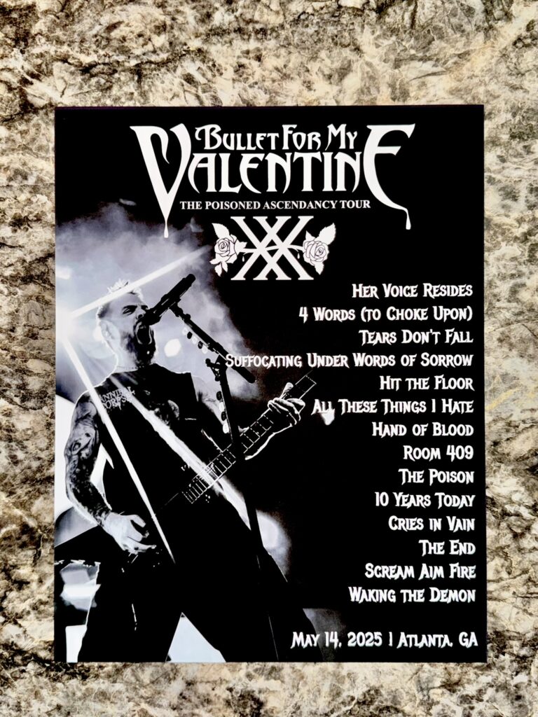 BMFV - Poisoned Ascendancy Tour Setlist