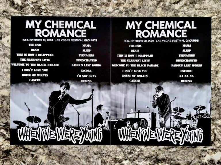 MCR - WWWY 2024 Setlist