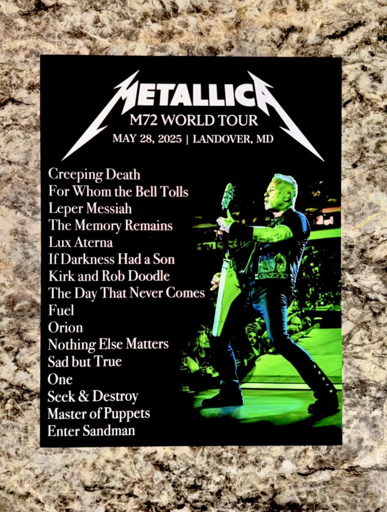 Metallica - M72 2025 Setlist